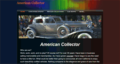 Desktop Screenshot of americancollectorsusa.com