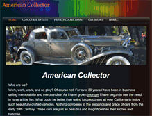 Tablet Screenshot of americancollectorsusa.com